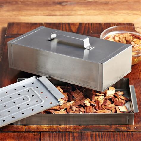 stainless steel grill smoker box|smoker box for propane grill.